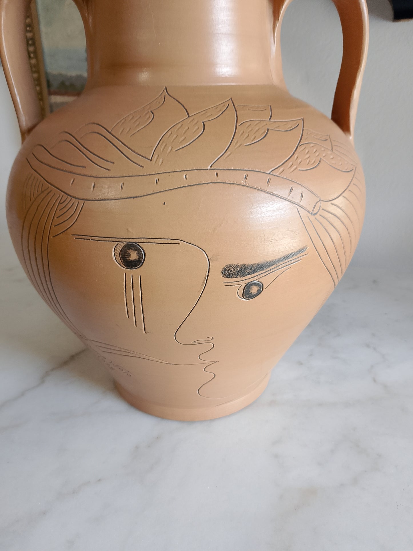 Vaso in terrecotta con manici