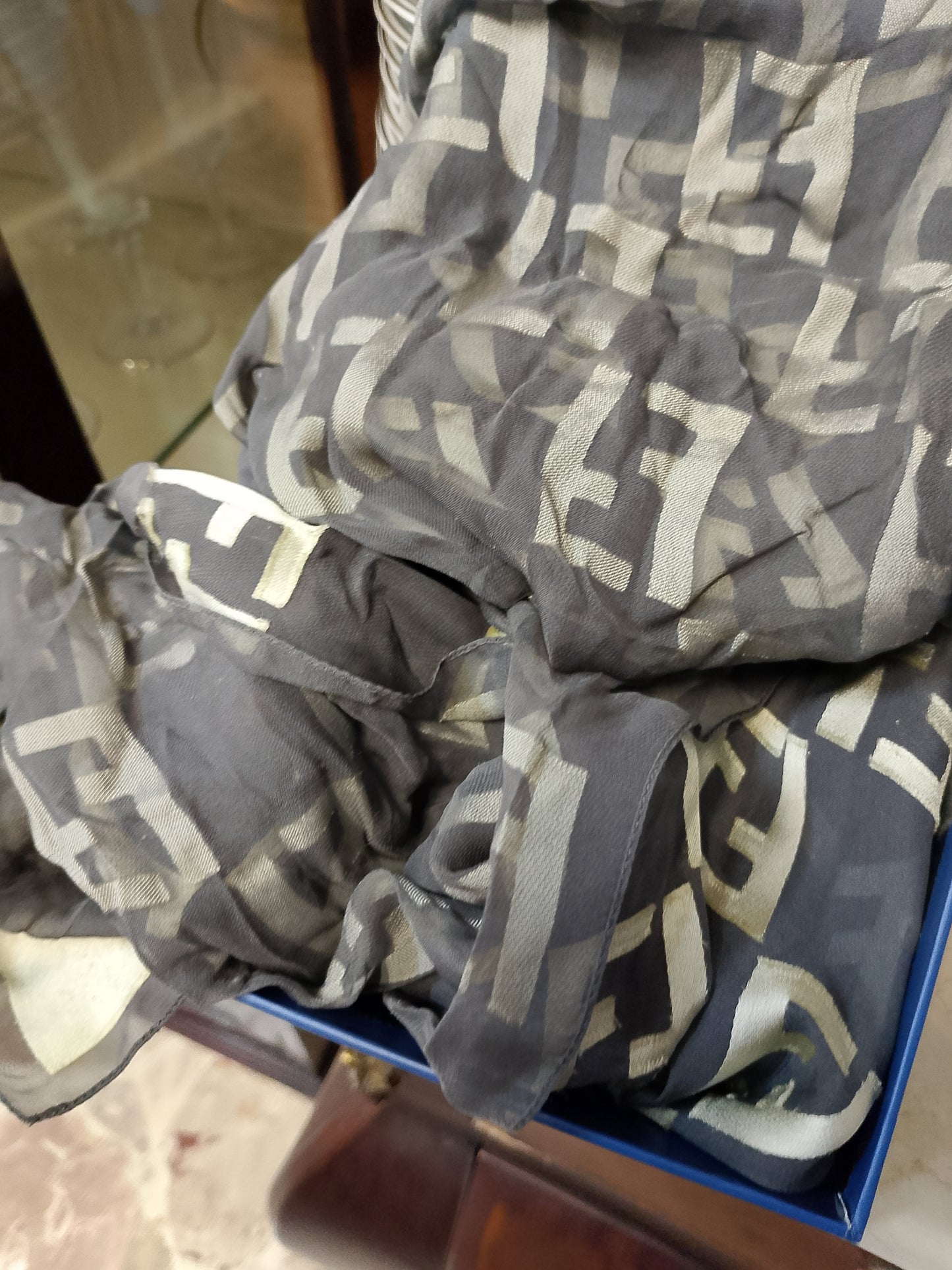 Fendi foulard donna seta scarf vintage