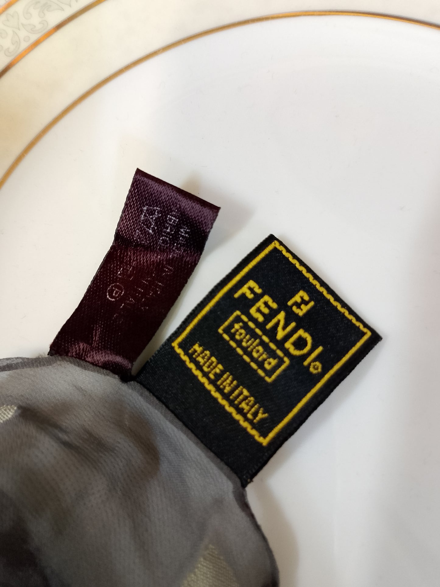 Fendi foulard donna seta scarf vintage