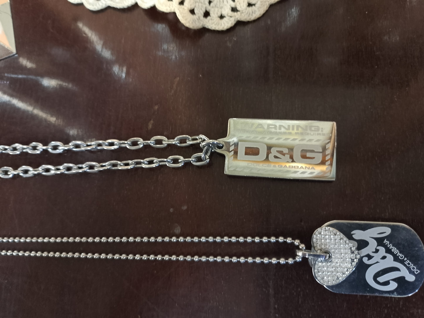 Set varie collane in acciao D&G / Police