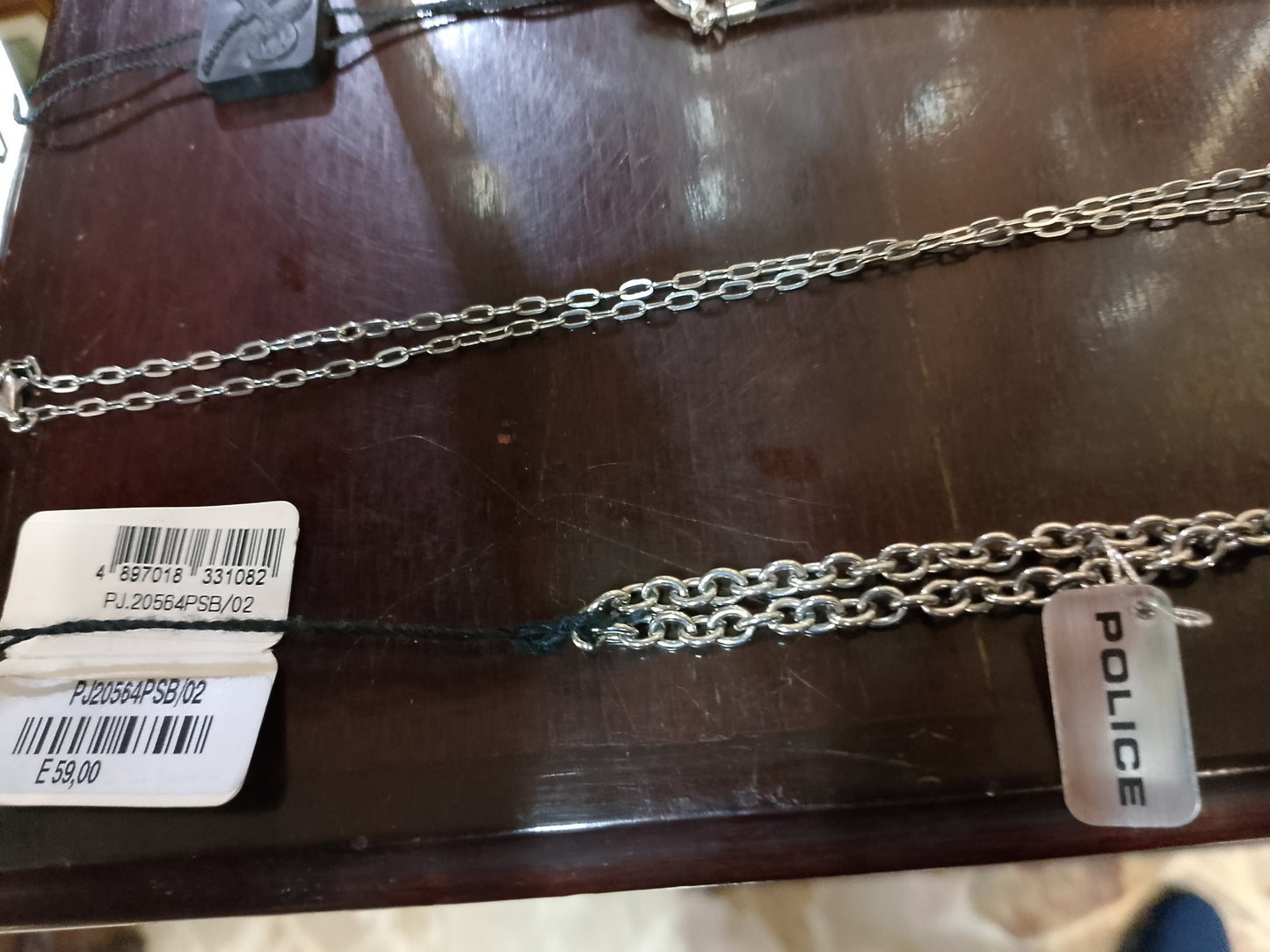 Set varie collane in acciao D&G / Police