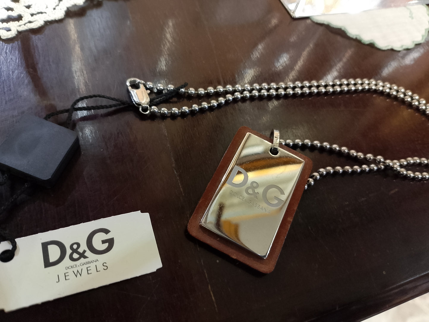 Collana acciaio D&G