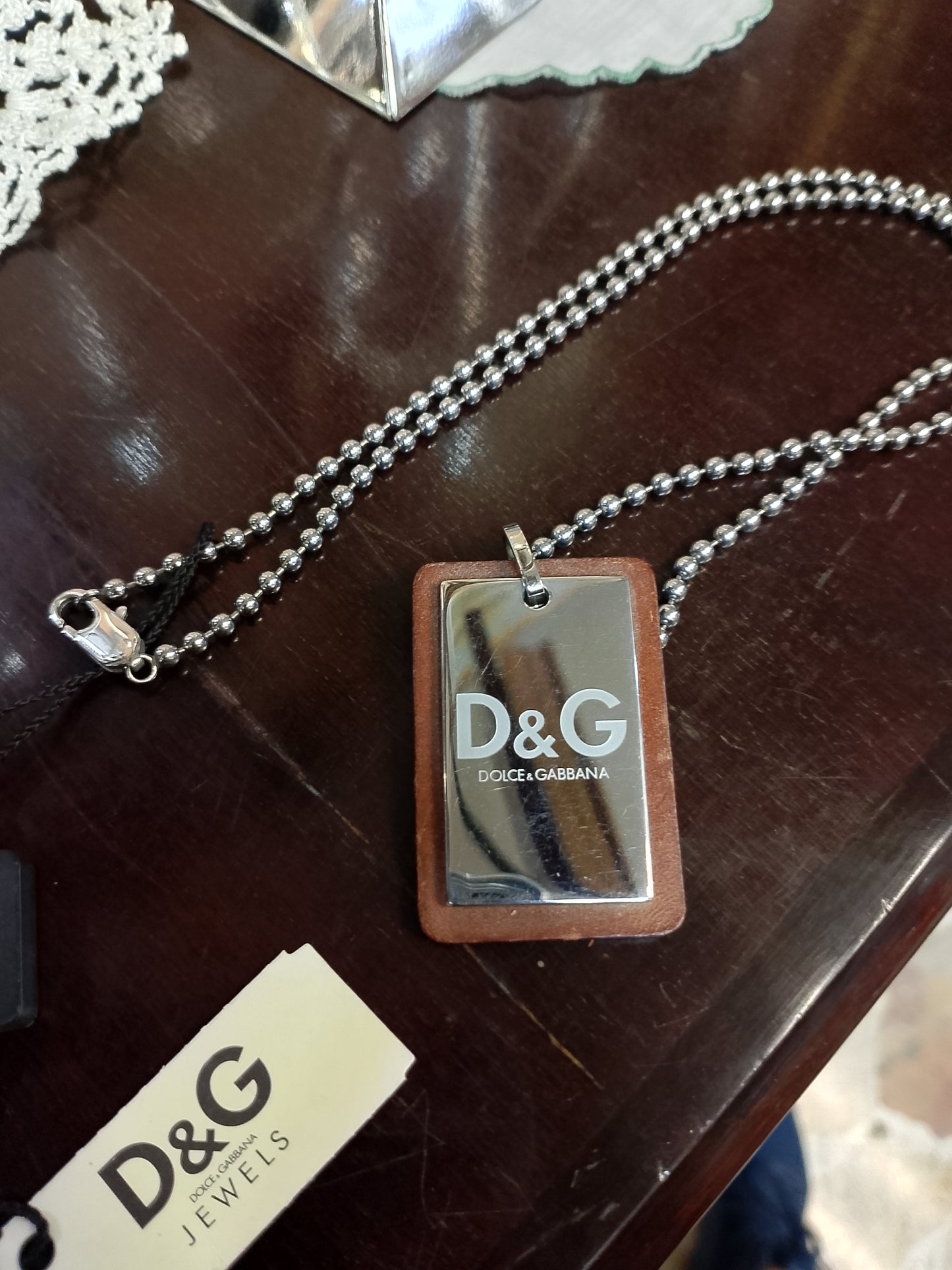 Collana acciaio D&G