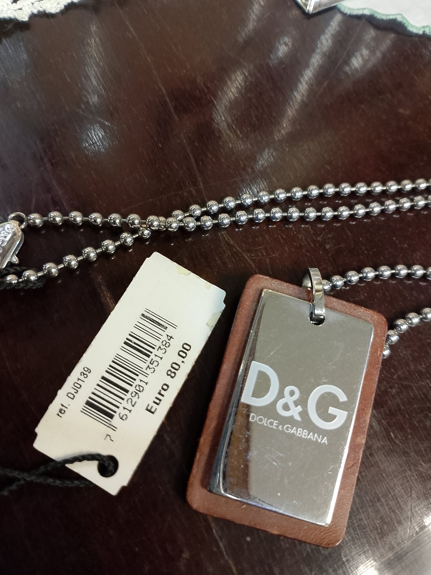 Collana acciaio D&G