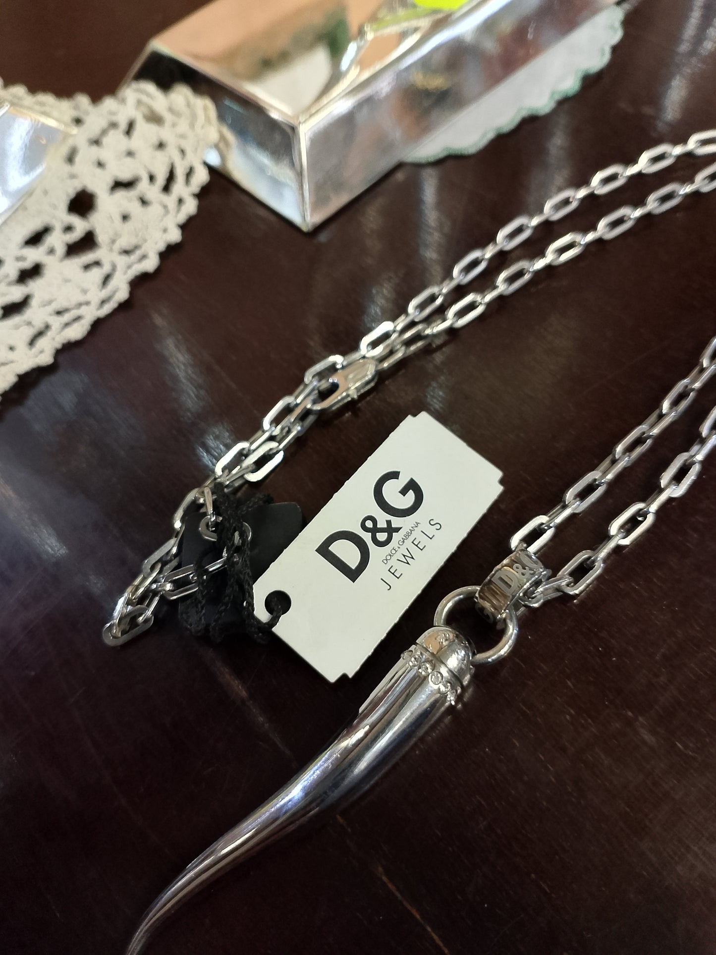 Collana acciaio D&G