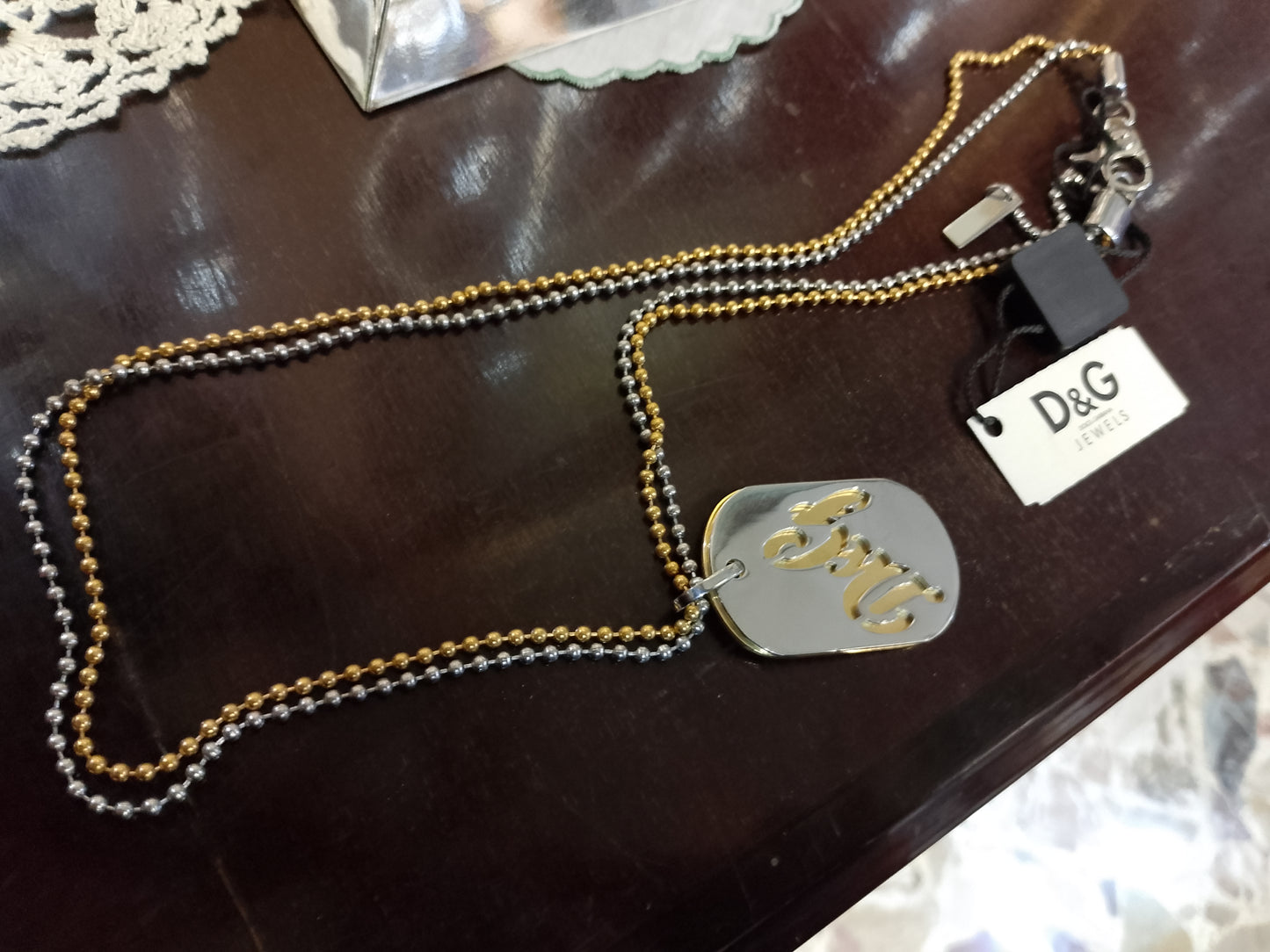 Collana acciaio D&G