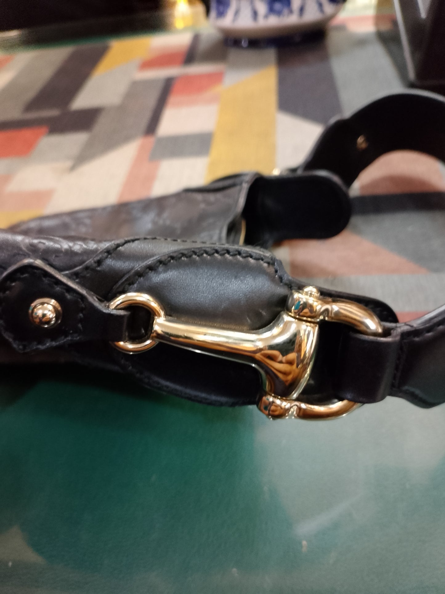 Borsa Gucci modello Hobo in pelle nero