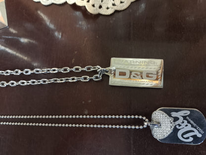 Set varie collane in acciao D&G / Police