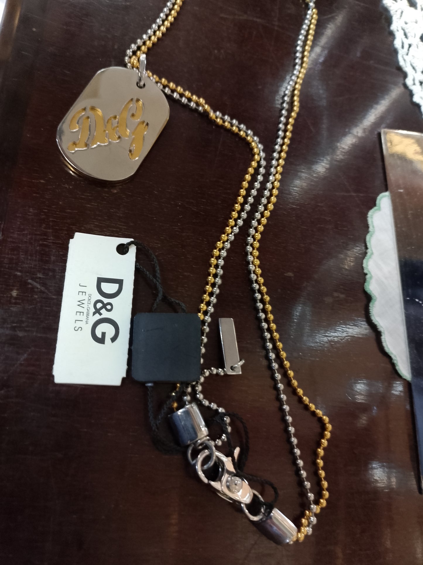Collana acciaio D&G