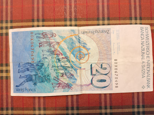 Banconota 20 Franchi Svizzeri